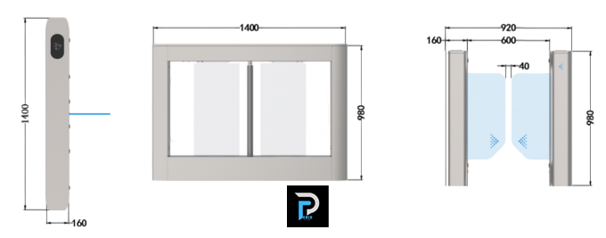 گیت مترویی سریع PT-55006 پریس 5 قیمت گیت مترویی سریع